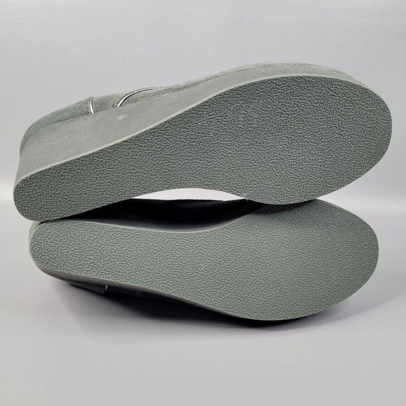 Tommy Bahama Kaja Wedge Suede Ankle Booties Lace Up Boots Grey Size Women's 7B - Picture 14 of 16